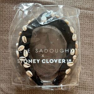 Black OS Lele Sadoughi Stoney Clover Lane Embellished Headband
